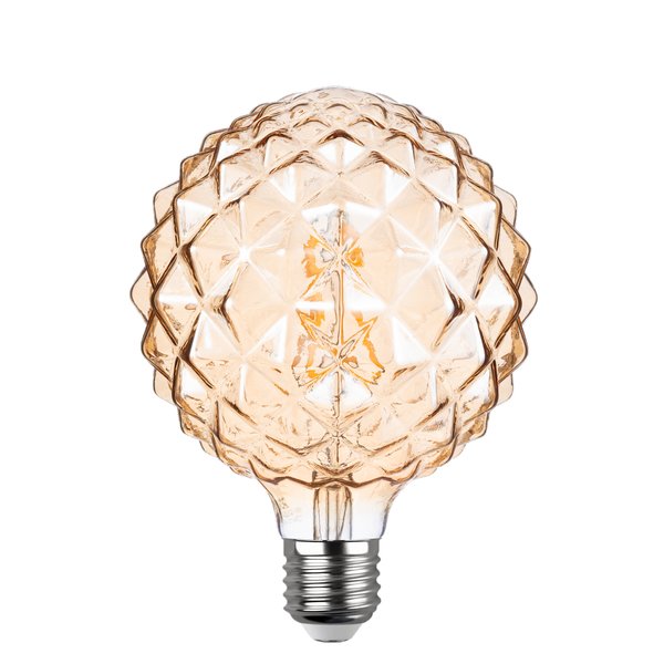Лампа светодиодная REV VINTAGE Filament 5Вт G125 Е27 шар Еж декоративная 2200К свет теплый