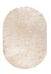 Ковер шегги TEDDY 01800A BEIGE / BEIGE овал 0,8х1,5м