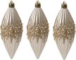 Набор украшений Сосульки 3шт 12,5х4,6см шампань, SYQD1-0124243 Набор украшений Сосульки 3шт 12,5х4,6см шампань, SYQD1-0124243