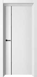 Дверь ДГ-6 ПВХ белуччи черная кромка 900х2000мм 