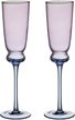 Набор бокалов д/шампанского Lefard Twist&Shine Purple 210мл 2шт стекло