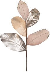 Ветка искусственная Розовый металлик 58см