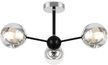 Люстра Freya FR5271PL-03B Черный и Хром 3хE14 40Вт