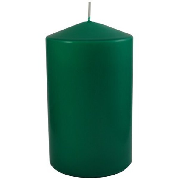 Свеча столбик зеленая 70х120мм