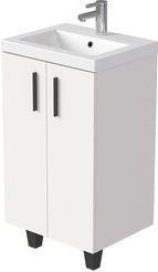 Тумба напольная VEIN 50см белая аляска в комплекте с раковиной