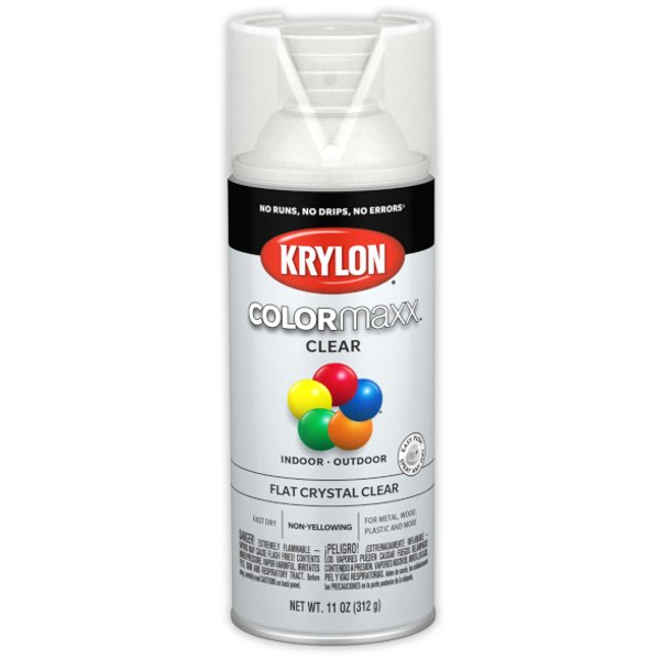 Лак финишный KRYLON Colormaxx Flat Crystal Clear матовый (0,31кг)