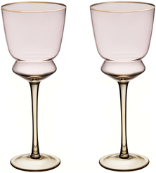 Набор бокалов д/белого вина Lefard Twist&Shine Pink 380мл 2шт стекло