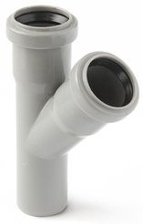 Тройник канализационный Pro Aqua Comfort 50х50/45°