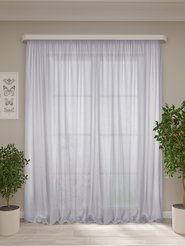 Тюль Радуга 300х270, вуаль серый