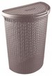 Корзина д/белья Eco style 50л 46х26,5х61см с крышкой, корич./серый, пластик