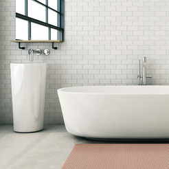 Коврик для ванной комнаты мерный 1,30х15м OV8-cappuccino ПВХ