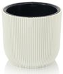 Кашпо пластиковое Linea d17см h14,7см v2,3л слоновая кость