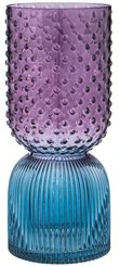 Ваза стеклянная ART VIOLET/BLUE 13х30см
