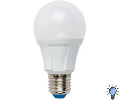 Лампа светодиодная Uniel Яркая 12Вт Е27 груша 6500К свет холодный белый