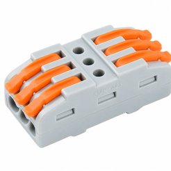 Клеммы проходные монтажные duwi 26742 3 СМК-423 2,5мм² 5шт