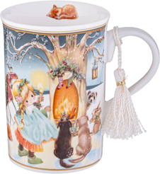 Кружка Lefard Christmas 320мл Ангел, фарфор