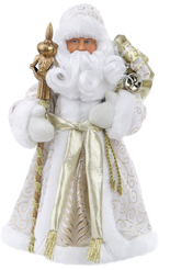 Фигурка Дед Мороз В золотистой шубке 15,5x8,5x31,5см 88455
