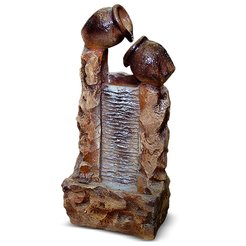 Фонтан садовый Два кувшина 30x20x60см