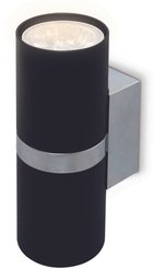 Светильник настенный FW243/2 BK/CH черный/хром GU10х2 max 12W 155х60х76мм