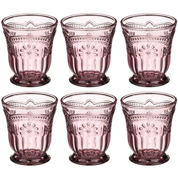 Набор стаканов для воды Lefard Muza Color Марсала 250мл стекло 6шт