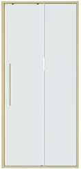 Дверь в нишу Niagara Nova NG-44-10ASG (100х195) раздвижная,золото сатин,стекло прозрачное,1 место