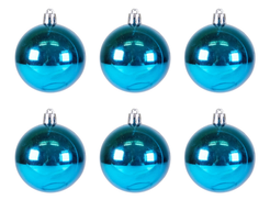 Набор шаров 6шт 6см голубой SYQC-0121260-LB