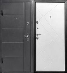 Дверь входная Форпост-60 антик серебро софт белый 960х2050мм левая