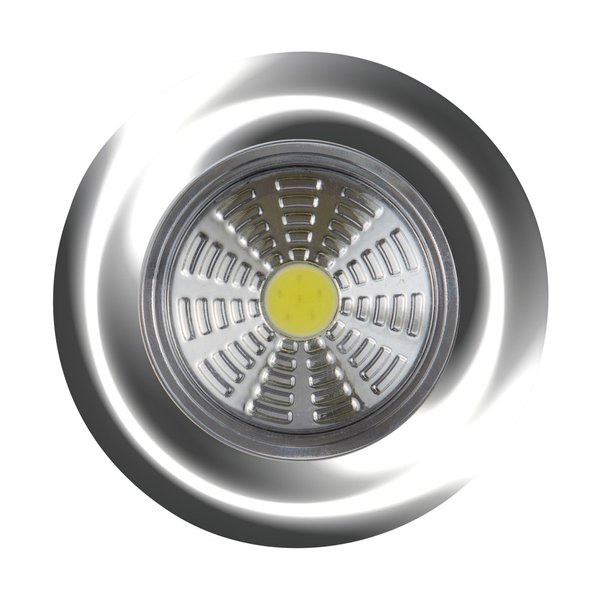 Фонарь-подсветка Pushlight светодиодный самоклеящийся REV COB 3 Вт металлик