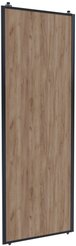Дверь-купе 2455х704мм Дуб крафт табачный/черный муар (высота проема 2500)
