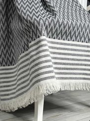 Покрывало жаккард FAMILY 210x215 антрацитовый