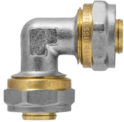 Угольник латунный обжимной Ø20мм