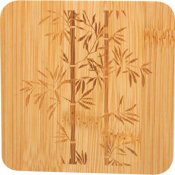 Набор подставок под горячее Mallony Foresta di bambu 3шт 10х10х0,8см бамбук