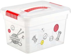Ящик-органайзер д/хранения FunBox Хобби Handmade 5л 16х20х25см 6 вставок