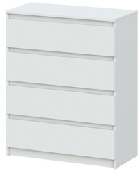 Комод 4 ящика Денвер 80,1х97,8х39см ЛДСП Белый