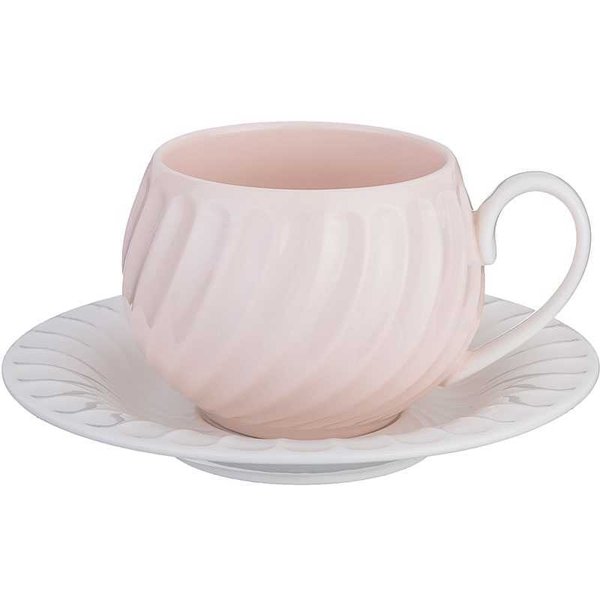 Пара чайная Lefard 200мл фарфор, розовый