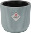 Кашпо пластиковое Linea d21,3см h18,6см v4,6л серо-голубой