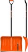 Лопата снеговая 550х385х1515мм, деревянный черенок FINLAND ORANGE