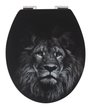 Сиденье Lion,МДФ,крепления нерж.сталь,Soft Close-плавное опускание,быстросъем