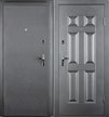 Дверь входная Дорэко-6 металл антик серебрянный 880х2050мм левая