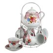 Сервиз чайный на 6 персон 13пр.на металл подставке 389-311