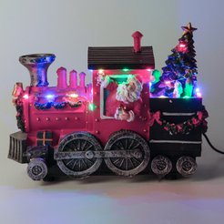 Сувенир светодиодный музыкальный Паровоз 27х13х20,5см, USB-кабель, работает от батареек: ААх3, SYSZF-4225028