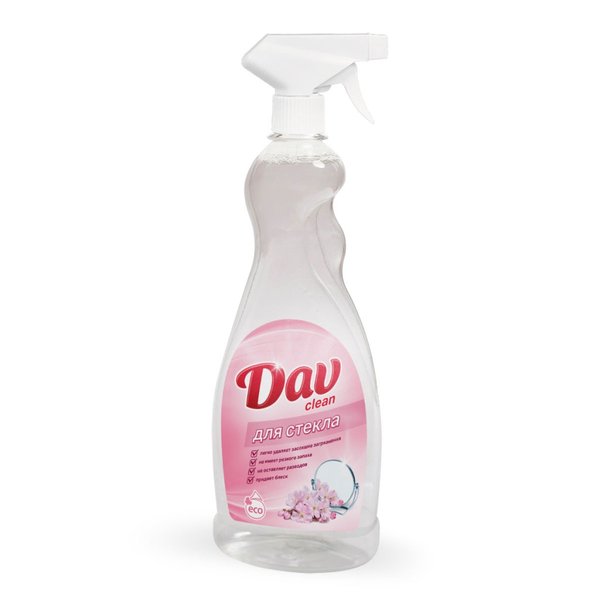 Спрей для мытья стекол Dav clean ЭКО 750мл Rosewonder
