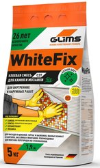 Клей плиточный белый Глимс-WhiteFix (Глимс-96W) белый 5кг