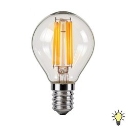 Лампа светодиодная филамент 7Вт 220В Camelion LED7-G45-FL 830 E14 шар
