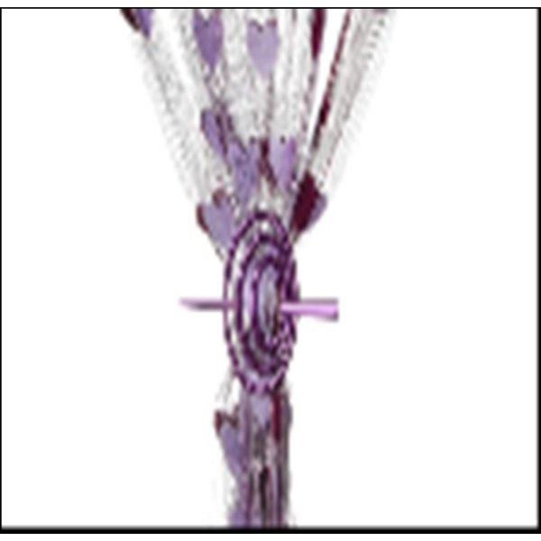 Заколка декоративная для штор 10х6см Овал фиолетовый 1738875