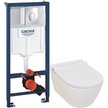 Комплект системы инсталляции GROHE Solido 4 в 1 с унитазом Serel и накладной панелью Start (хром)