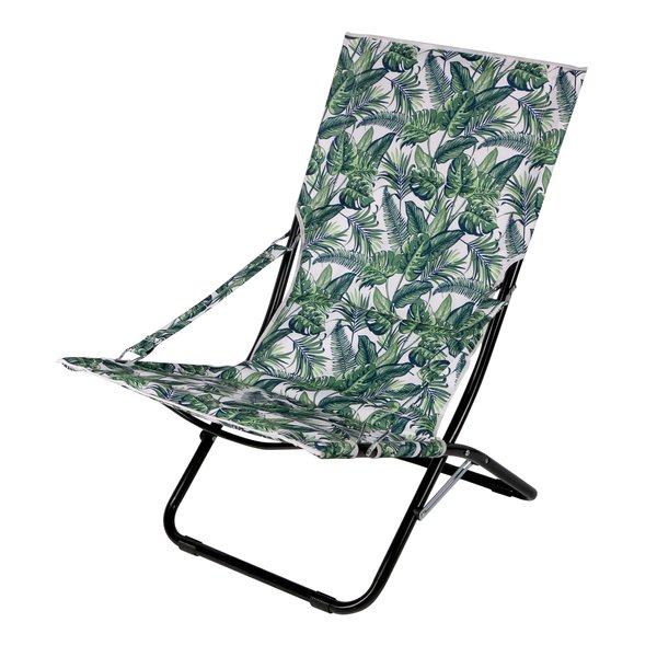 Кресло складное Weekemp Джангл 60х83см h90см, металл/ткань Oxford 600D, рисунок: листья, OC00002