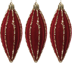 Набор украшений Сосульки 2шт 12см, винный, SYQD1-0125080