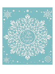 Украшение оконное С Новым Годом 15,5x17,5см с раскраской 88313