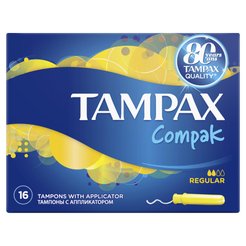 Тампоны гигиенические Tampax Compak Regular 16шт с аппликатором
